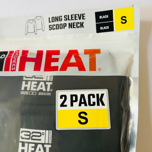 32 DEGREE HEAT Women's 2 Pack Long Sleeve Tops NIP - Picture 2 of 5